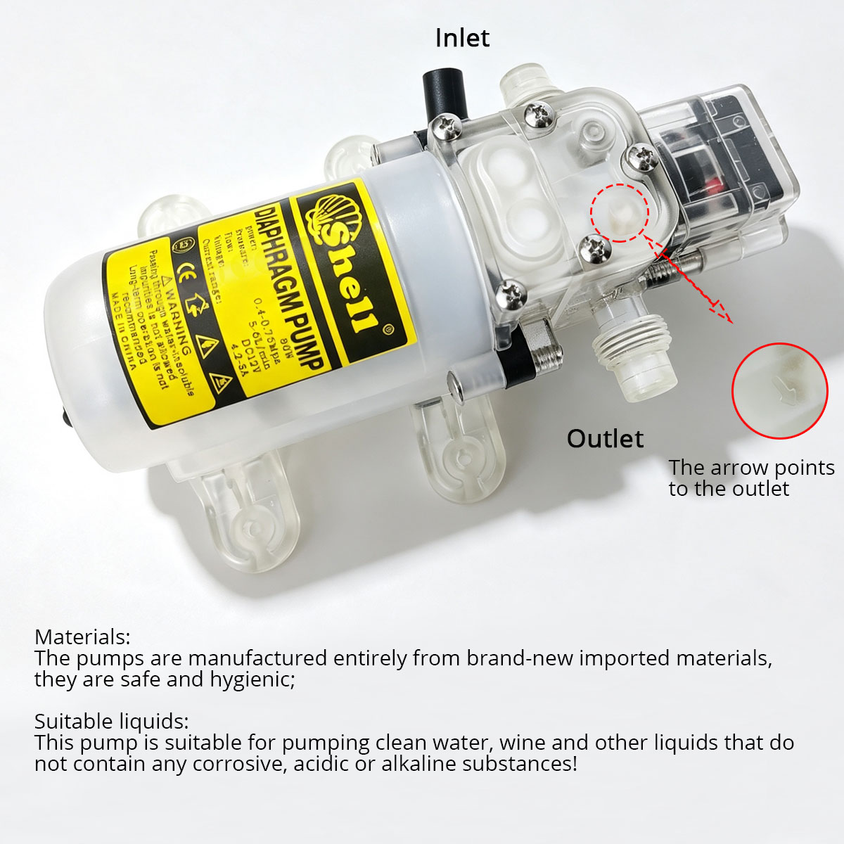 Pompe à diaphragme 12V 80W de  - Mini Peristaltic Pump 12V avis et prix