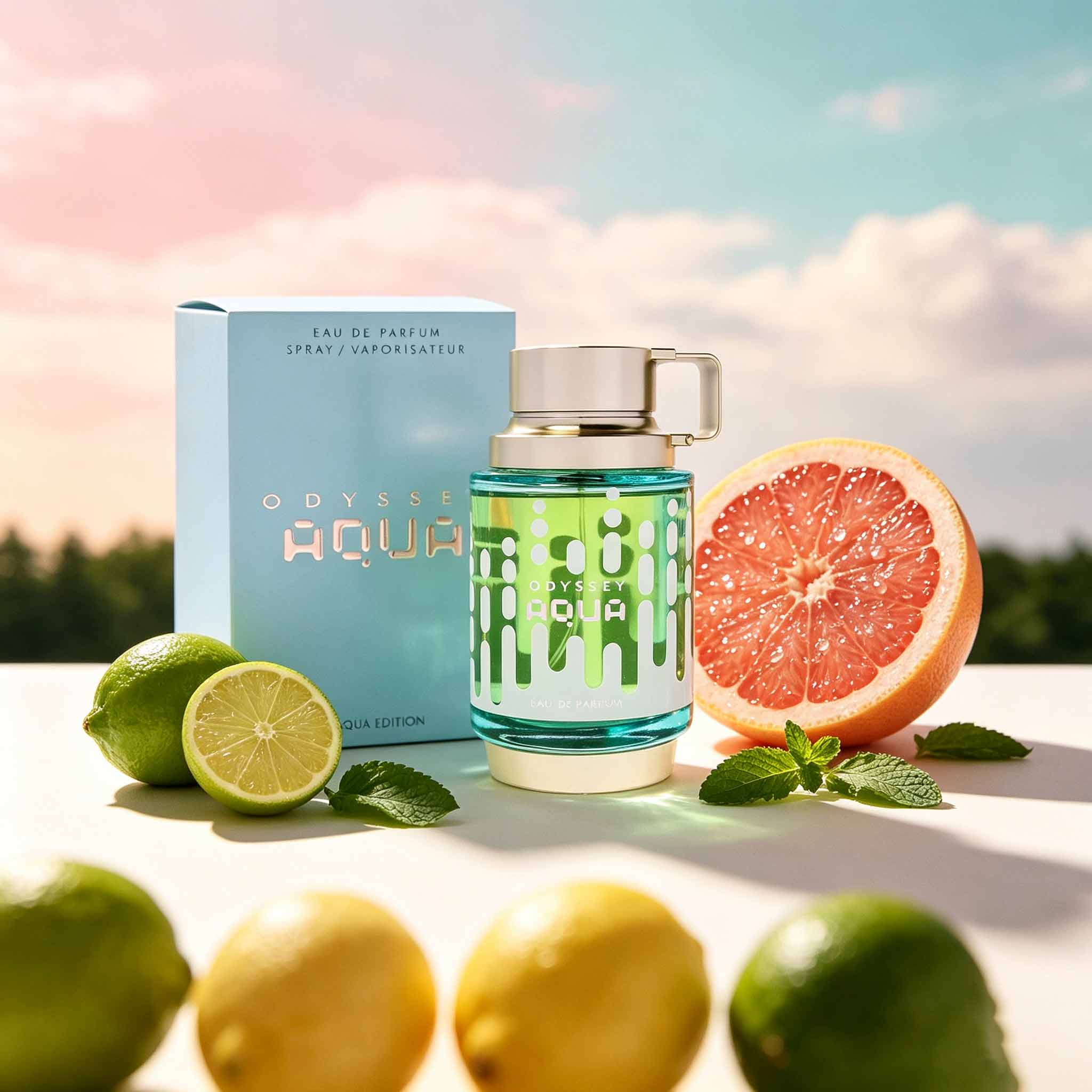 Parfum Odyssey Aqua pour homme - Packaging avis et prix