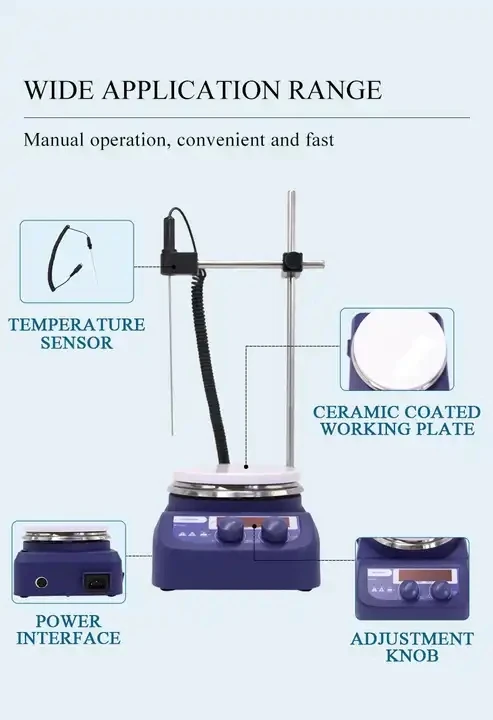 Agitateur magnétique chauffant - Lab Magnetic Stirrer Hot Plate avis et prix
