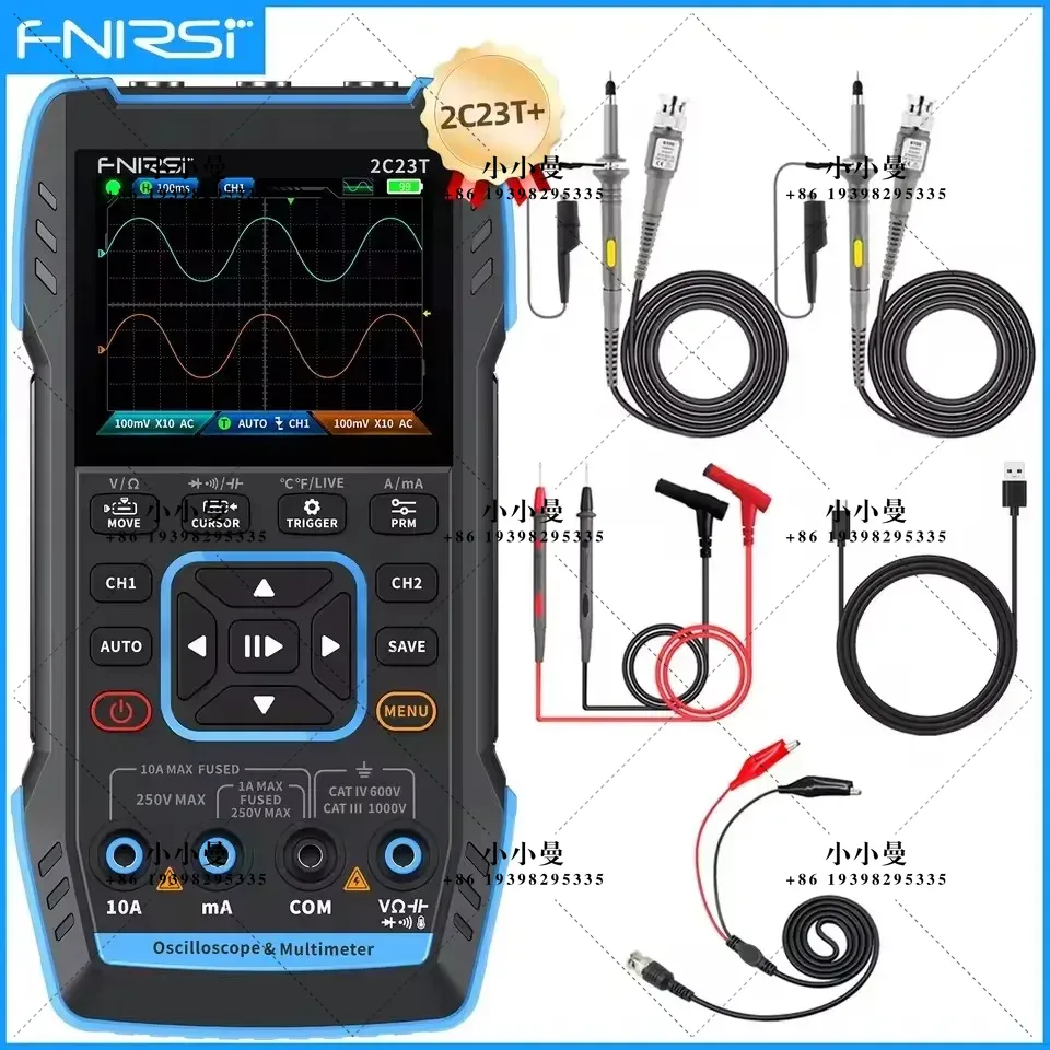 FNIRSI 2C23T10MHz, 2C53T 50MHz - Fnirsi Digital Oscilloscope Handheld avis et prix